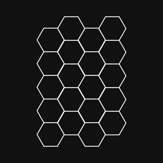 HexHive Hexagon Lighting 20 Rastersystem