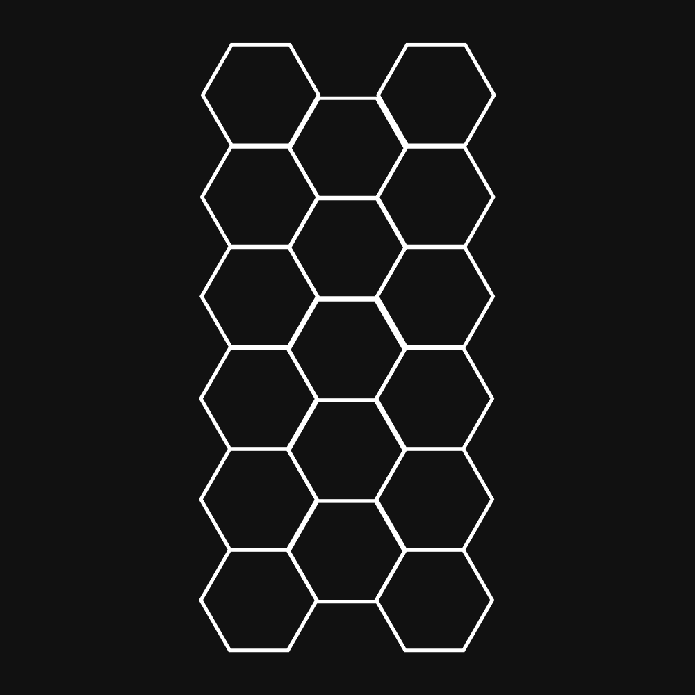 HexHive Hexagon Lighting 17 Grid System