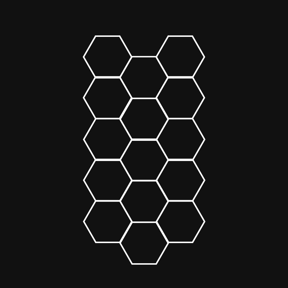 HexHive Hexagon Lighting 13 Grid System